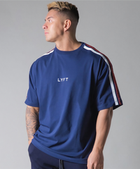 Double Stripe Half Sleeve T-Shirt