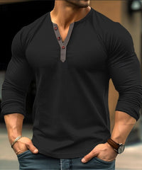 FlexCore Henley Long Sleeve