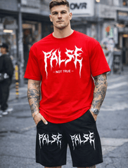 Truth Breaker Red Oversized Co-Ord Set