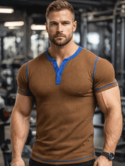 VibeFlex Athletic Henley Tee
