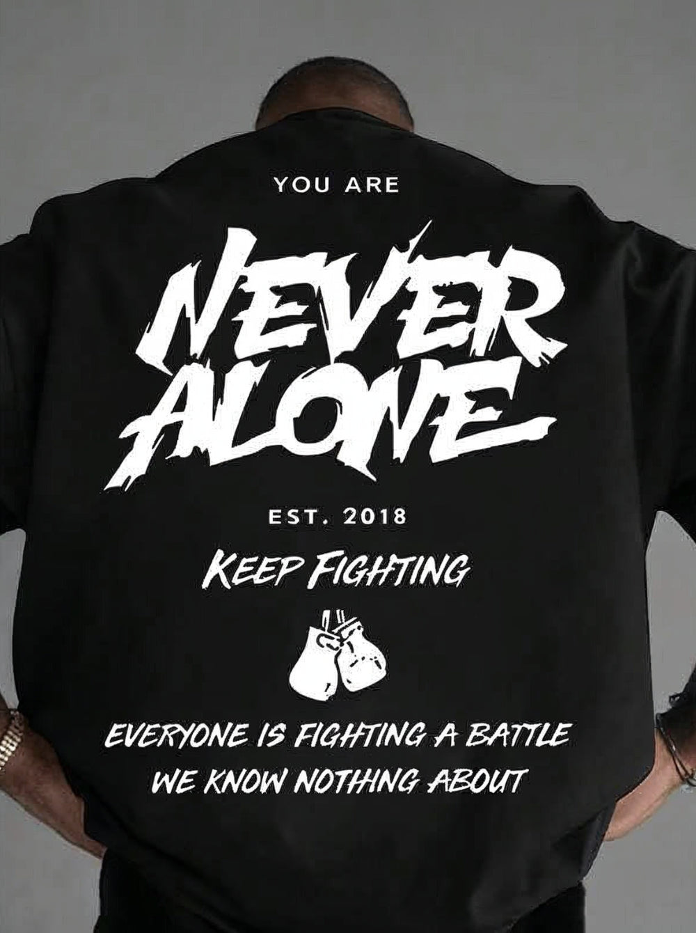 Never Alone Statement T-Shirt