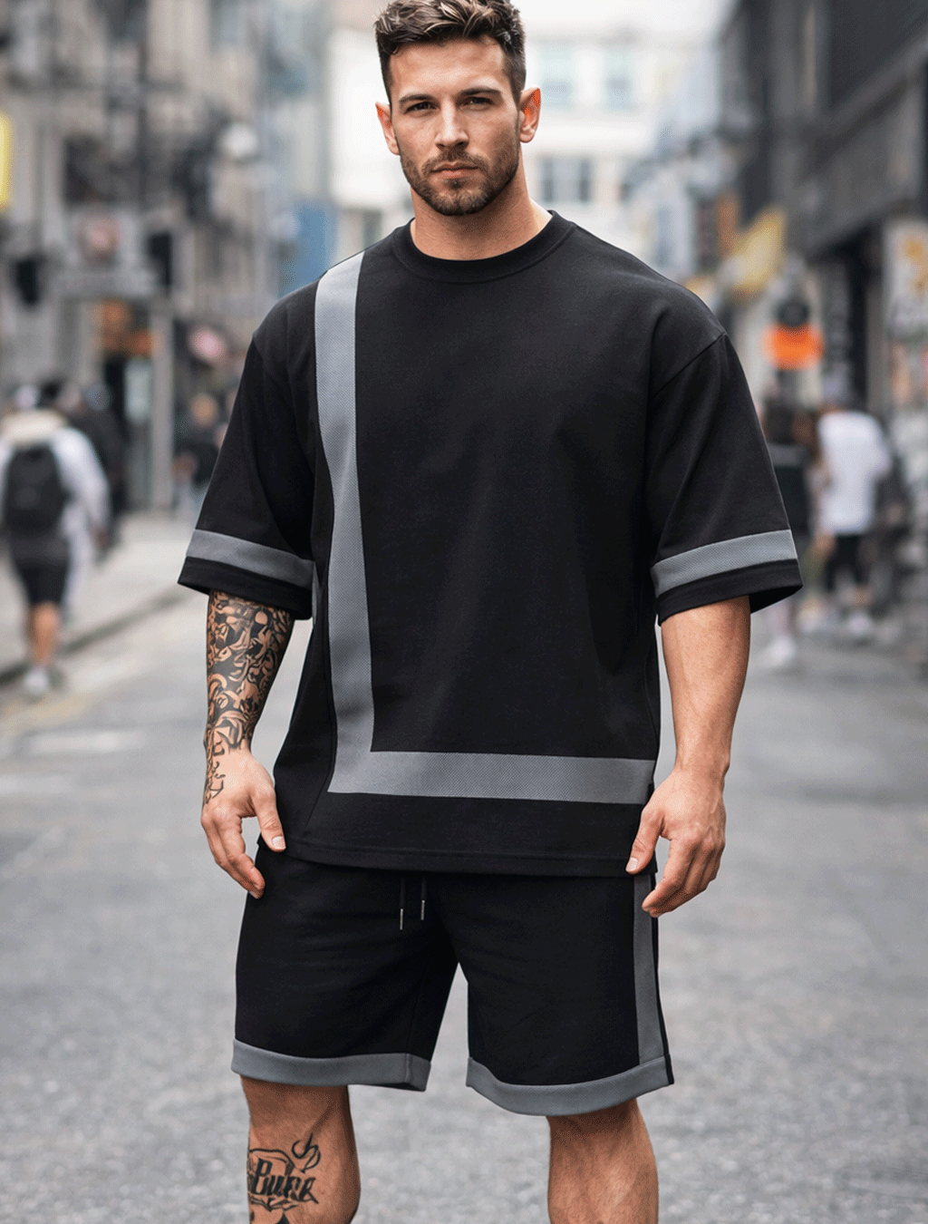 Men's Oversized Tee & Shorts Set