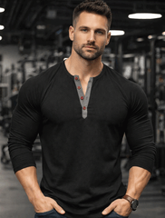 FlexCore Henley Long Sleeve