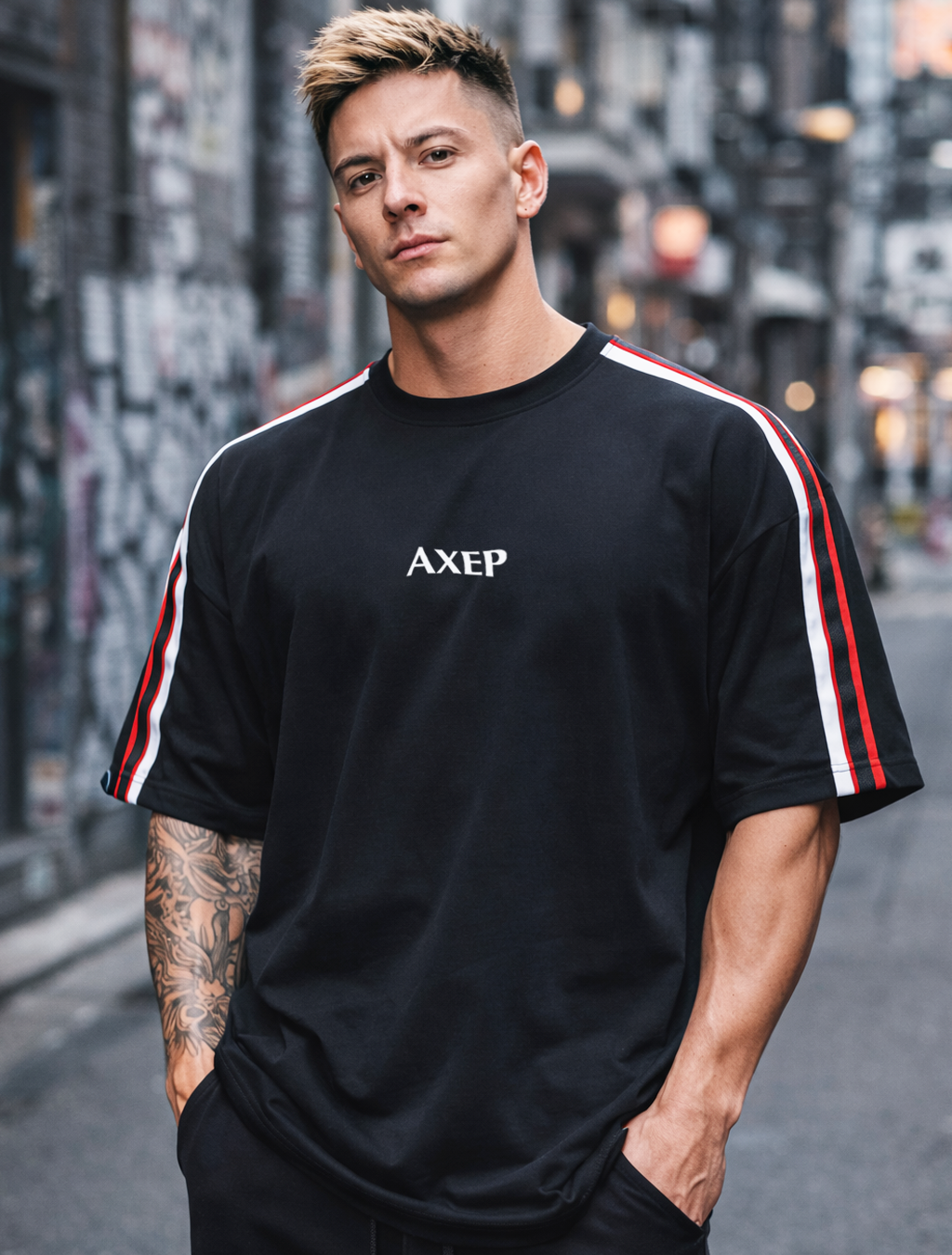 Double Stripe AXEP T-Shirt