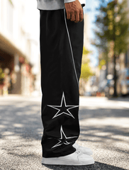 Black Star Print Joggers