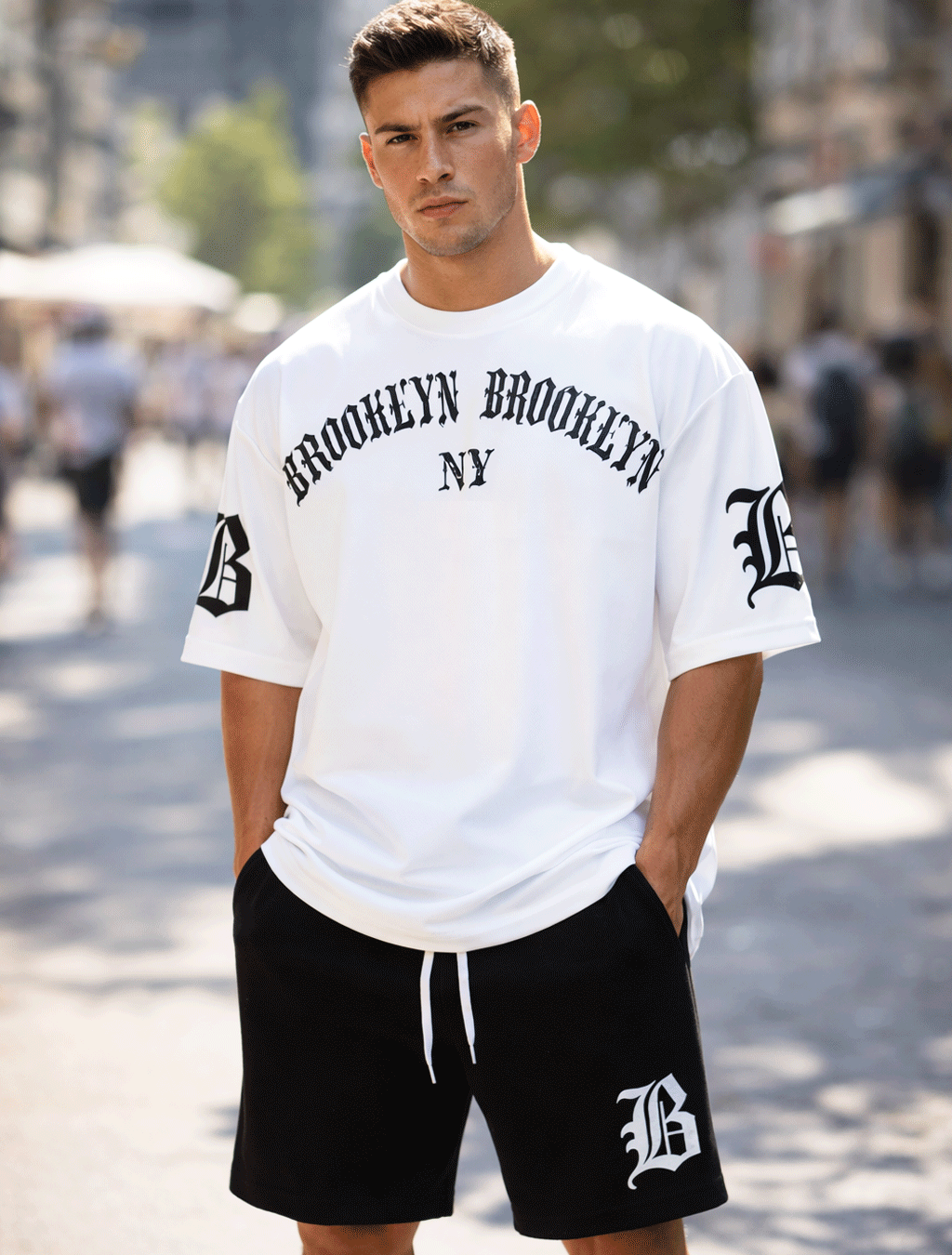 Brooklyn Signature White Oversized Co-Ord Set