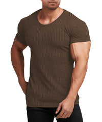 Classic Wide Neck Ribbed T-Shirt