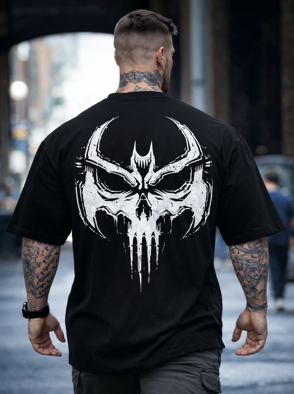 Ruthless Skull Oversized Tee